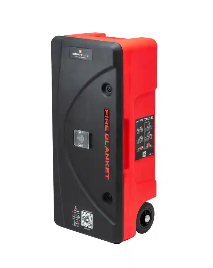 Wheeled-Bridgehill Fire Blanket Cabinet