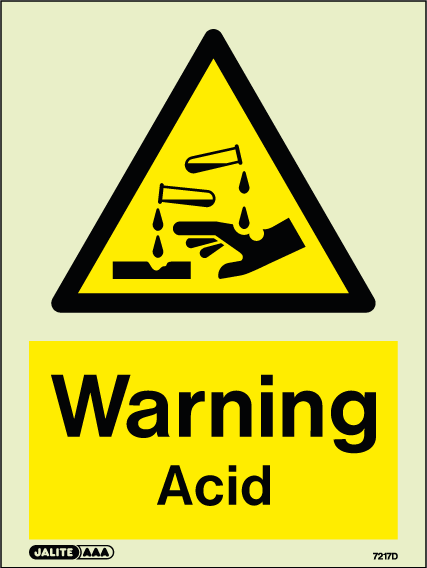 150 x 200mm-Warning Acid