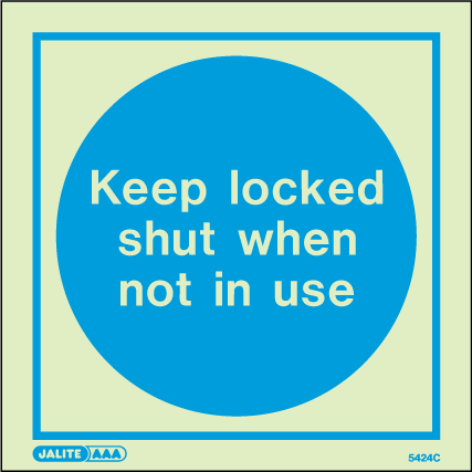 150 x 150mm-Keep Locked Shut When Not in Use