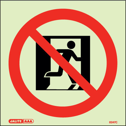 200 x 200mm-No Escape Logo