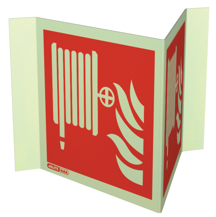 150 x 150mm-Fire Hose Symbol Panoramic