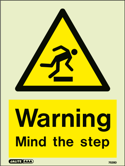 150 x 200mm-Warning Mind the Step
