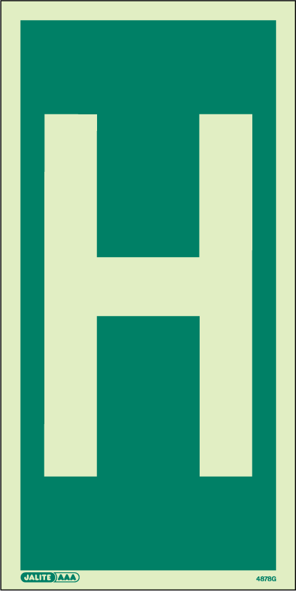 150 x 300mm-Assembly Area Letter H