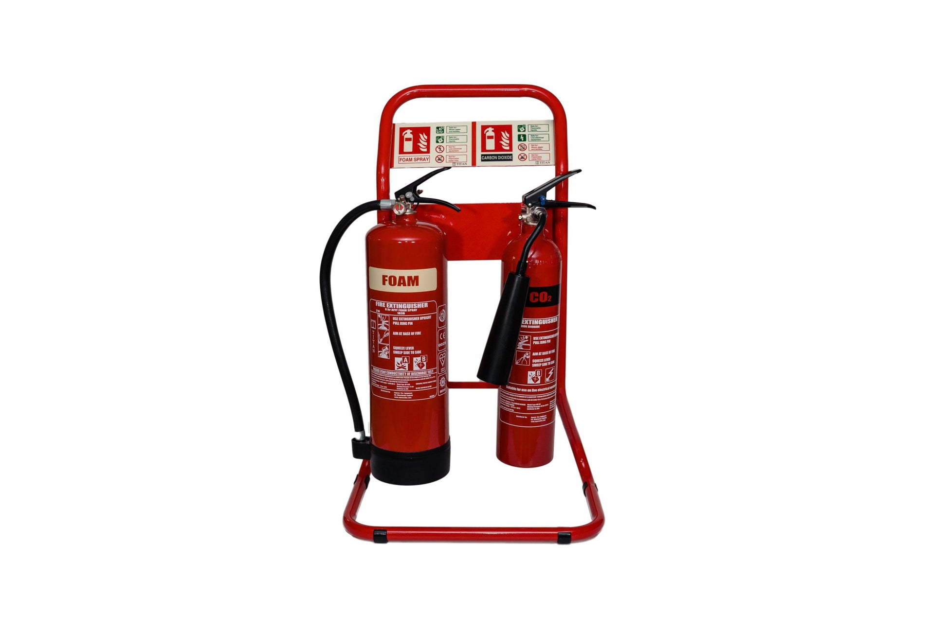 Double-Double Red Tubular Stand