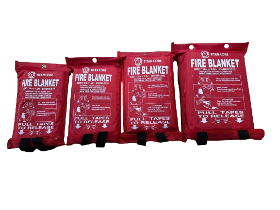 1m x 1m-TITAN CORE Fire Blanket Soft Pack