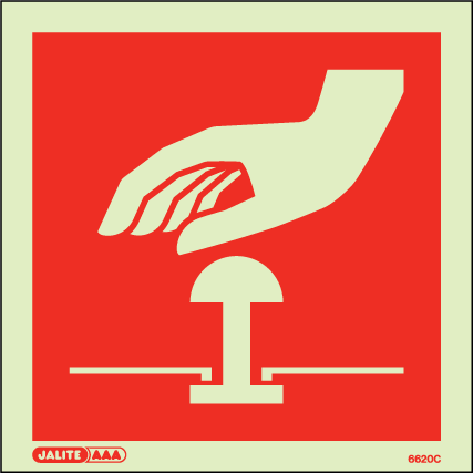 150 x 150mm-Emergency Shut Down Symbol