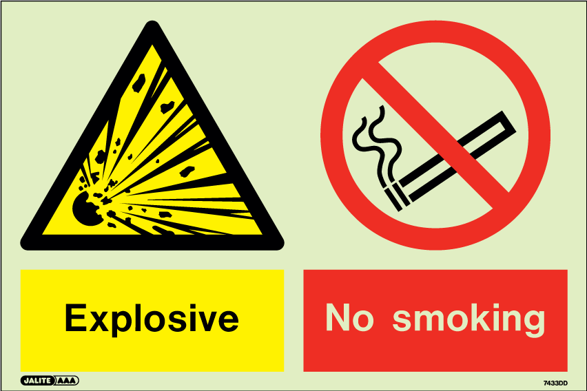 200 x 300mm-Explosive No Smoking