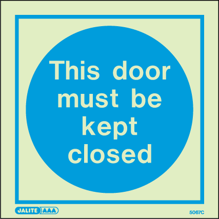 150 x 150mm-This Door Must Be Kept Closed