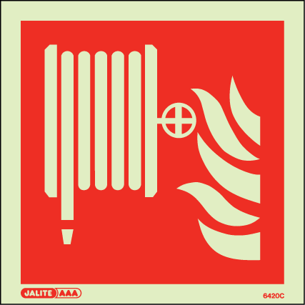150 x 150mm-Fire Hose Symbol