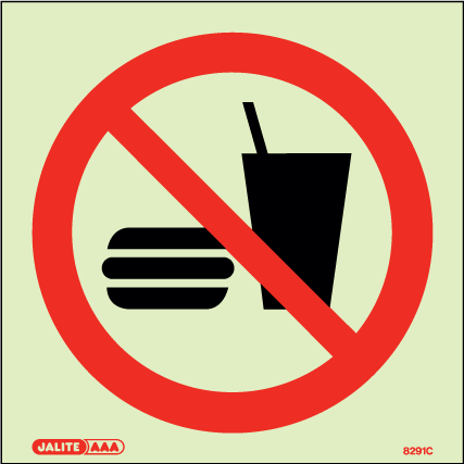 200 x 200mm-No Eating Symbol