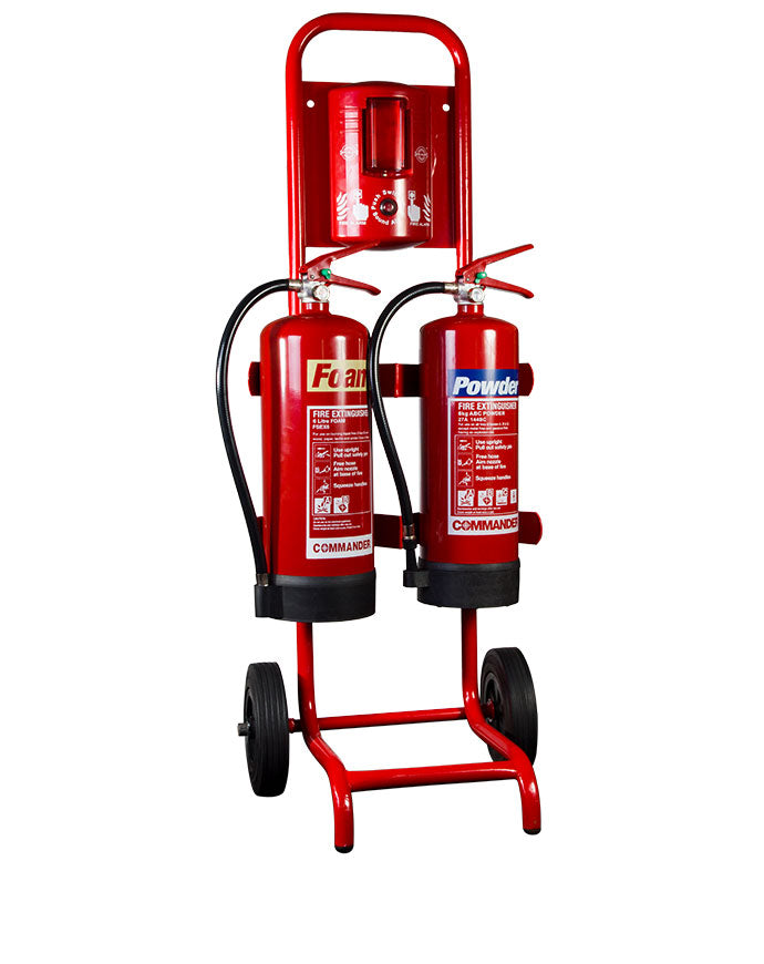 Compact Double Extinguisher-Compact Double Extinguisher Trolley