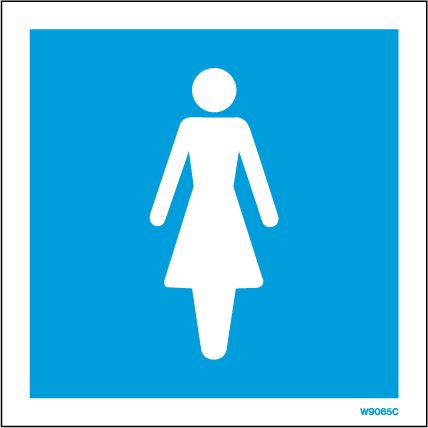 150 x 150mm-Public Information Sign Female
