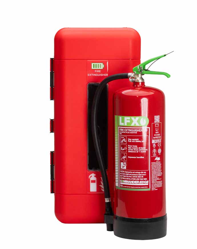 9L - LFX - Single-LFX Fire Extinguisher and Single Cabinet Bundle