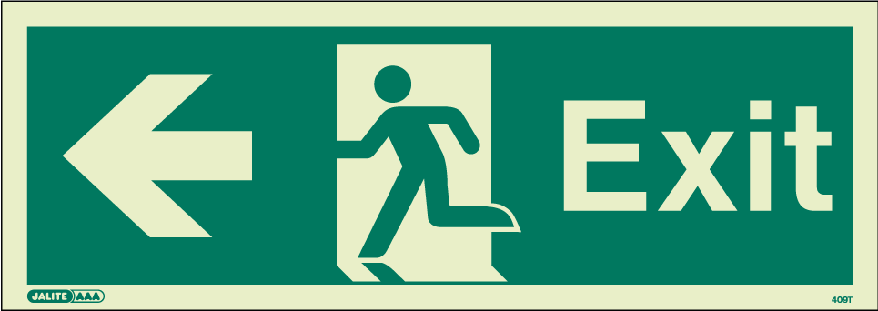 150 x 400mm-Exit Left Arrow