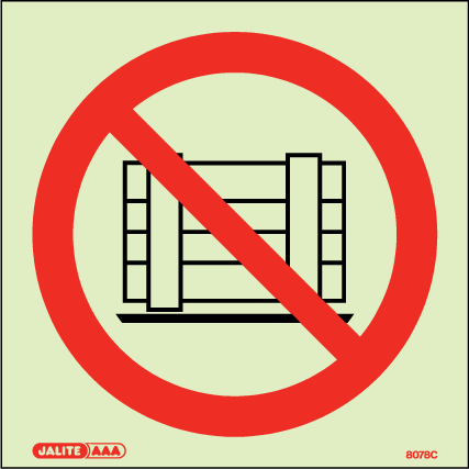 150 x 150mm-Do Not Obstruct Symbol