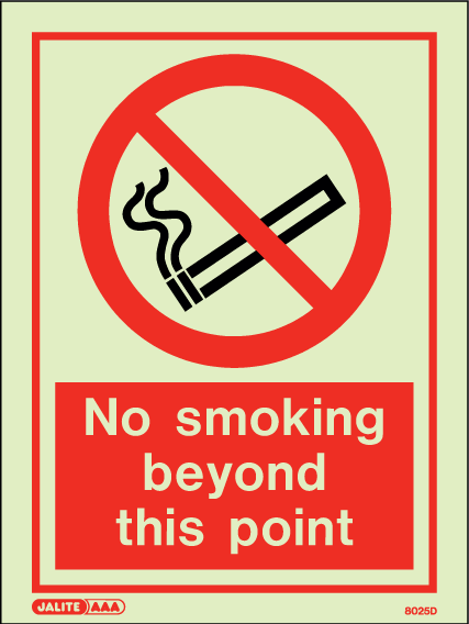 150 x 200mm-No Smoking Beyond This Point