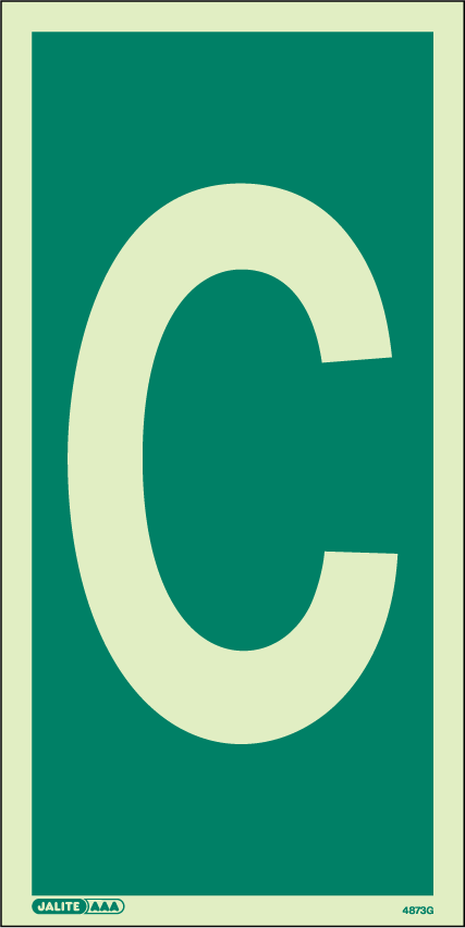 150 x 300mm-Assembly Area Letter C
