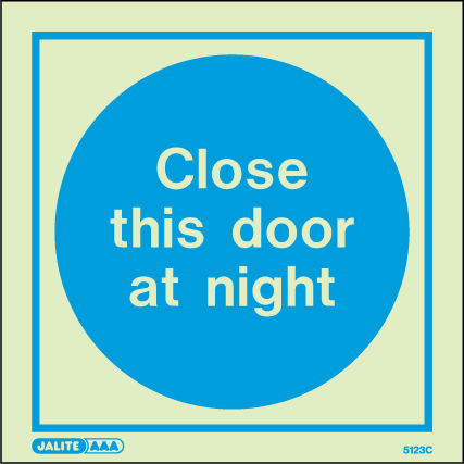 150 x 150mm-Close This Door at Night