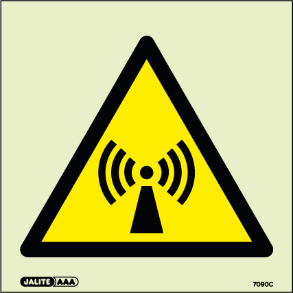 100 x 100mm-Warning Non Ionising Radiation Symbol
