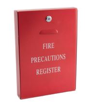 Red-Fire Safety Metal Document Storage Box