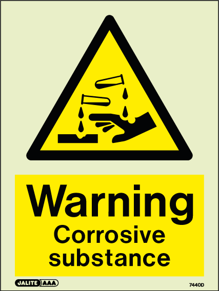 150 x 200mm-Warning Corrosive Substance