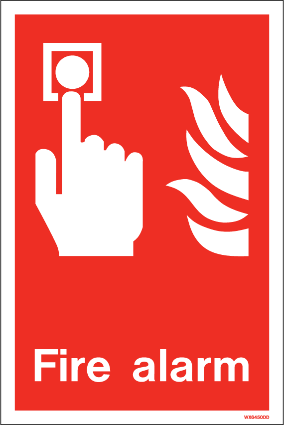 200 x 300mm-Fire Alarm White Rigid PVC