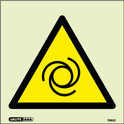 150 x 150mm-Warning Machinery Symbol