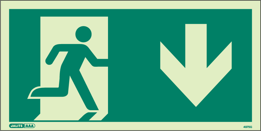 100 x 200mm-Way Guidance Down Arrow