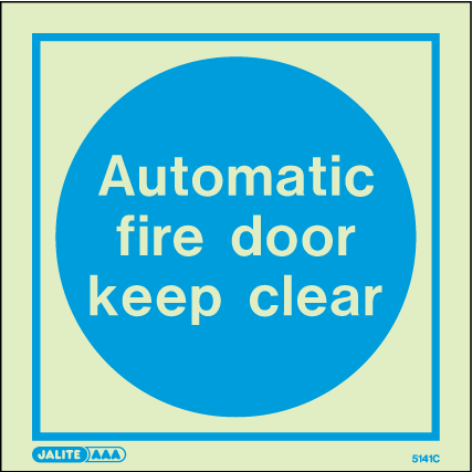 150 x 150mm-Automatic Fire Door Keep Clear