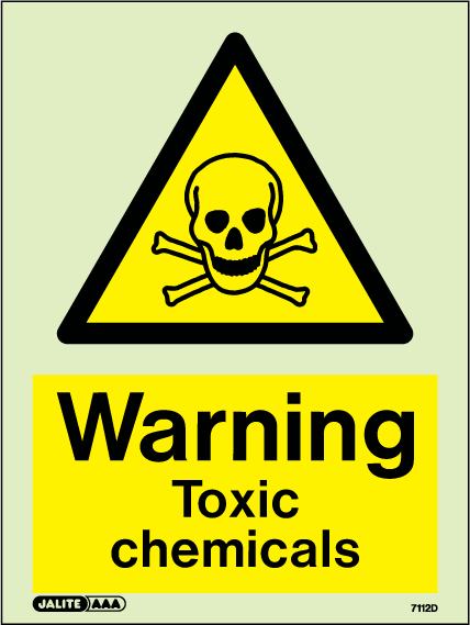 150 x 200mm-Warning Toxic Chemicals