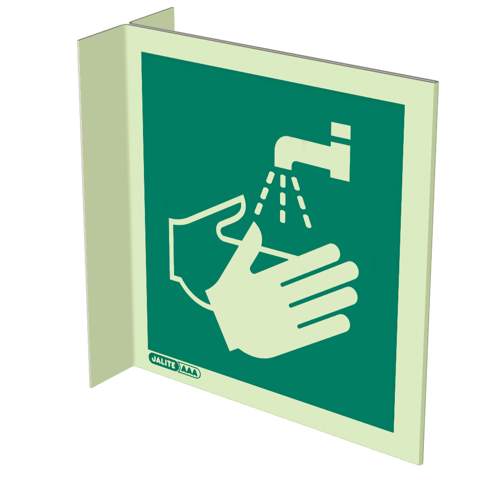 200 x 200mm-Hand Washing Facility Wall Mounted Double Sided