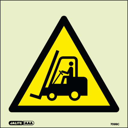 150 x 150mm-Warning Forklifts Symbol