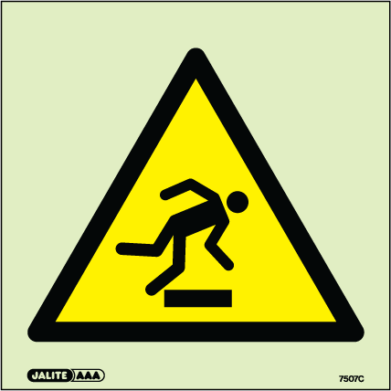 150 x 150mm-Warning Trip or Mind Your Step Hazard Symbol