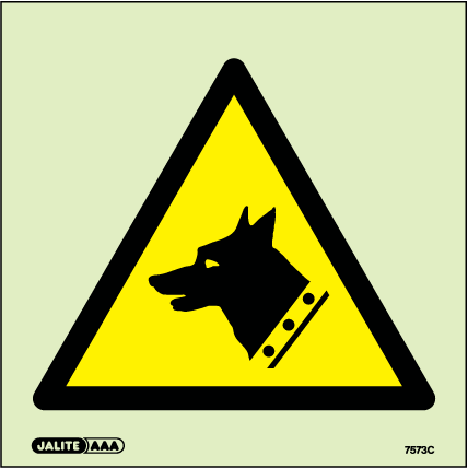 100 x 100mm-Warning Guard Dog Symbol