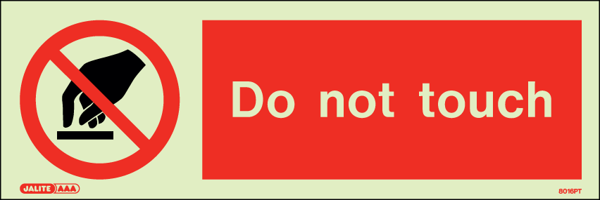 80 x 200mm-Do Not Touch