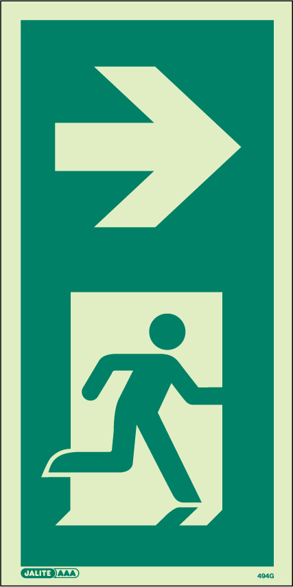 150 x 300mm-Way Guidance Right Arrow Portrait