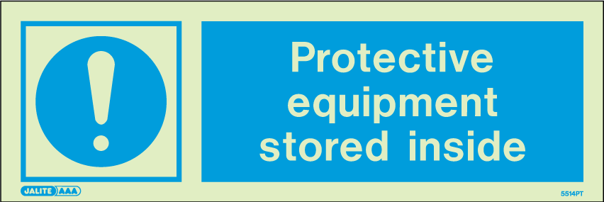 100 x 300mm-Protective Equipment Stored Inside