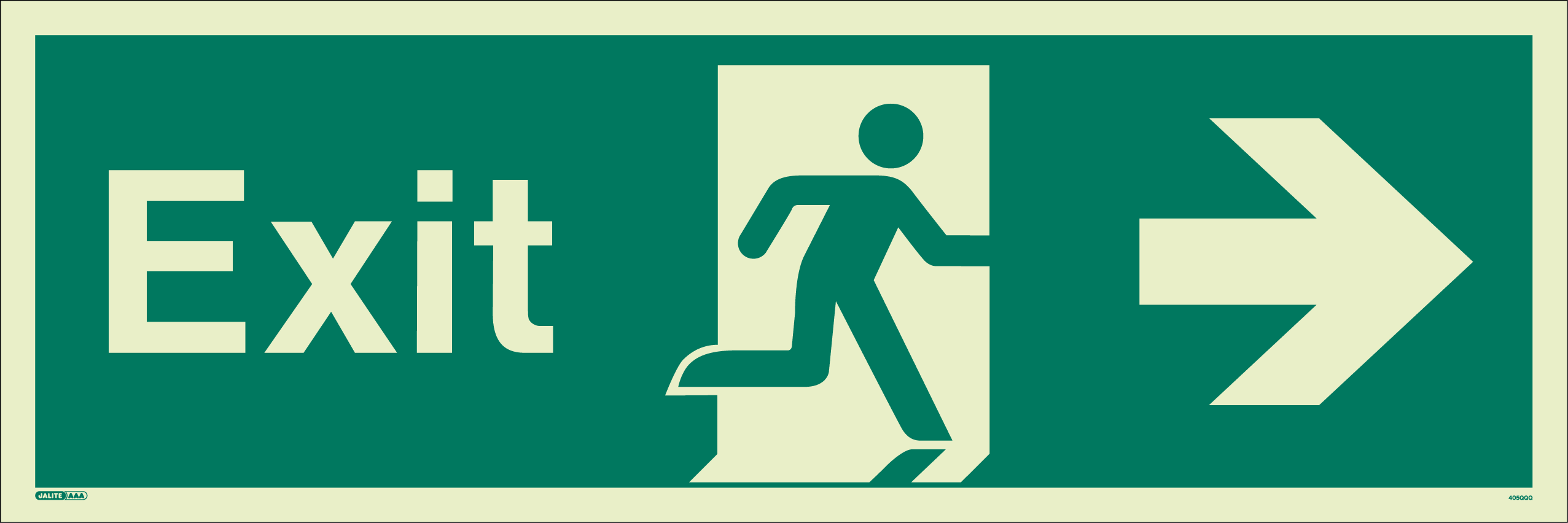 300 x 900mm-Exit Right Arrow Large