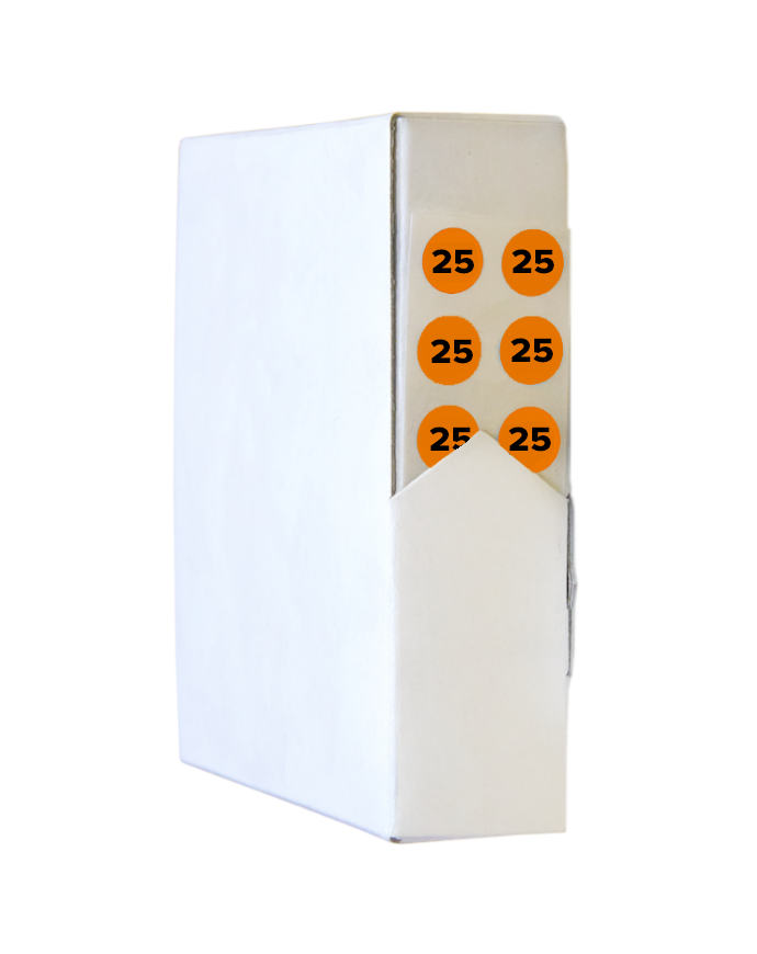 Orange-Year Gauge Indicator Dots