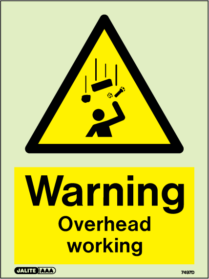 150 x 200mm-Warning Overhead Working