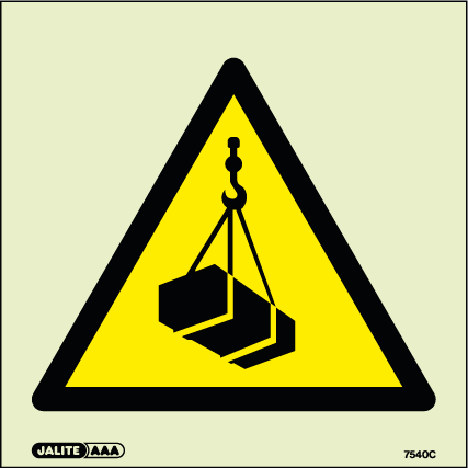 150 x 150mm-Warning Overhead Loads Symbol