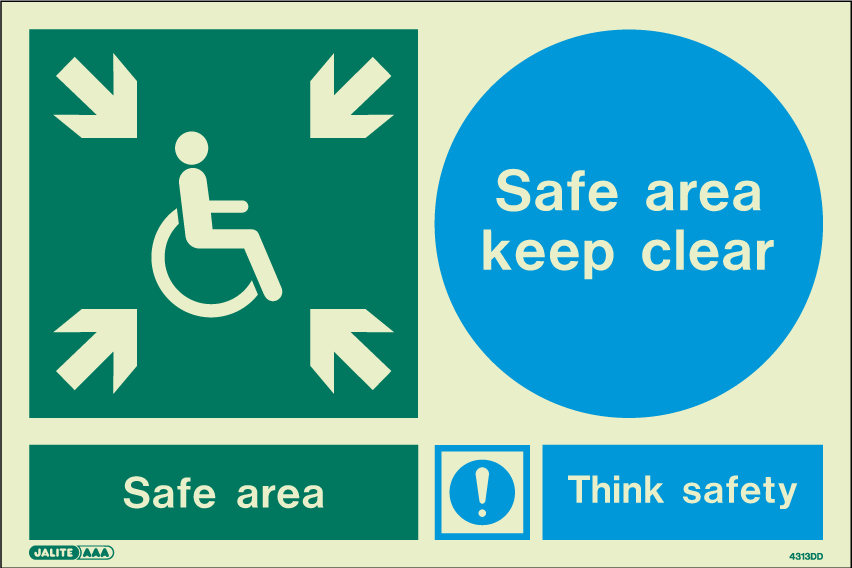 200 x 300mm-Safe Area Keep Clear