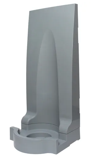 Grey-Modular Two-Part Fire Extinguisher Stand