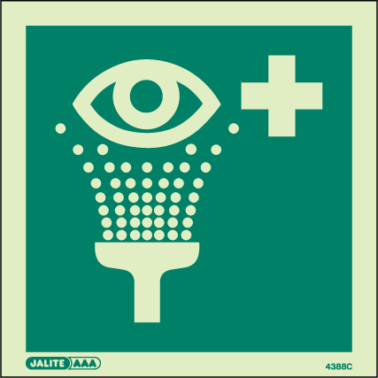 150 x 150mm-Emergency Eye Wash Symbol