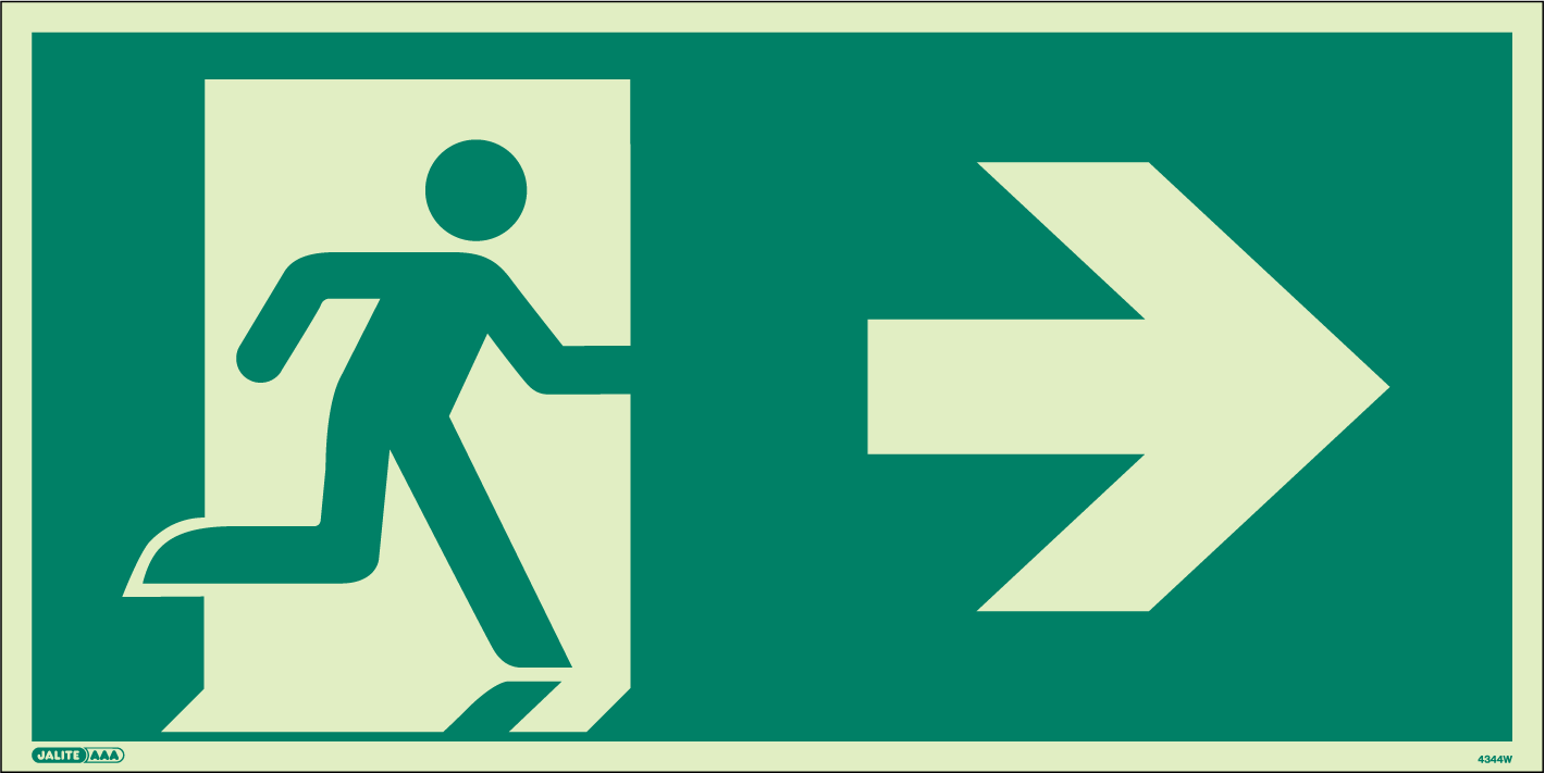 250 x 500mm-Way Guidance Right Arrow