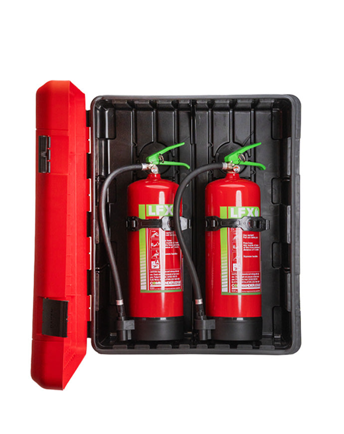 6L - LFX - Double-LFX Fire Extinguisher and Double Cabinet Bundle