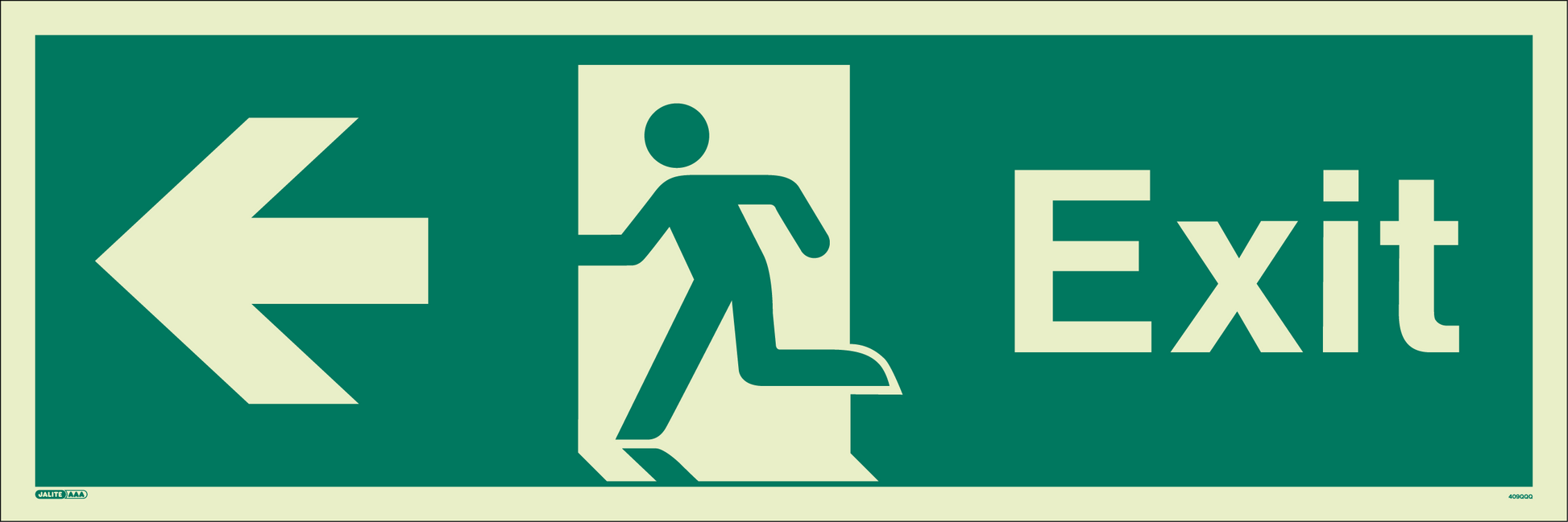 300 x 900mm-Exit Left Arrow Large
