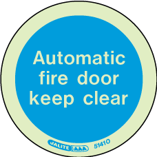 80mm diameter-Automatic Fire Door Keep Clear