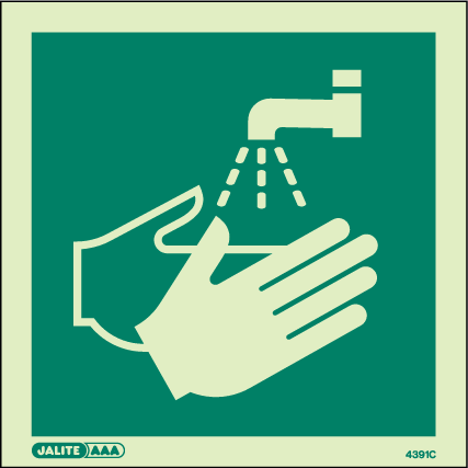 150 x 150mm-Hand Washing Facility Symbol