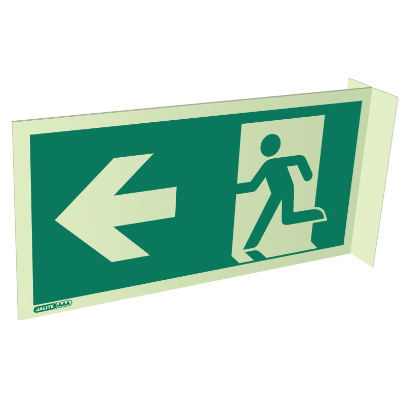 Way Guidance Left Arrow Wall Mounted Double Sided